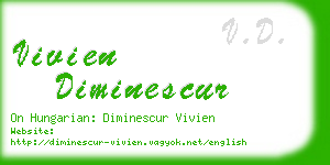 vivien diminescur business card